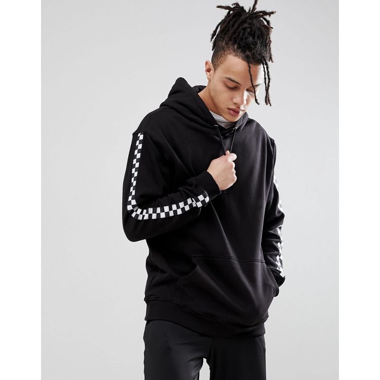 SWEET SKTBS hoodie with checkerboard panel in black | ASOS