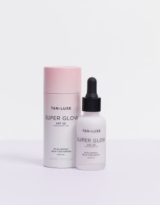 фото Сыворотка-автозагар с гиалуроновой кислотой и spf 30 "super glow" от tan-luxe-бесцветный tan luxe