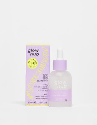 Очищающая сыворотка с экстрактом черники и черного чая Glow Hub-Бесцветный