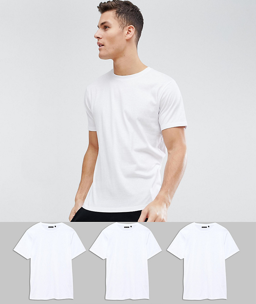 T-shirt fra Brave Soul 3-pak-Hvid
