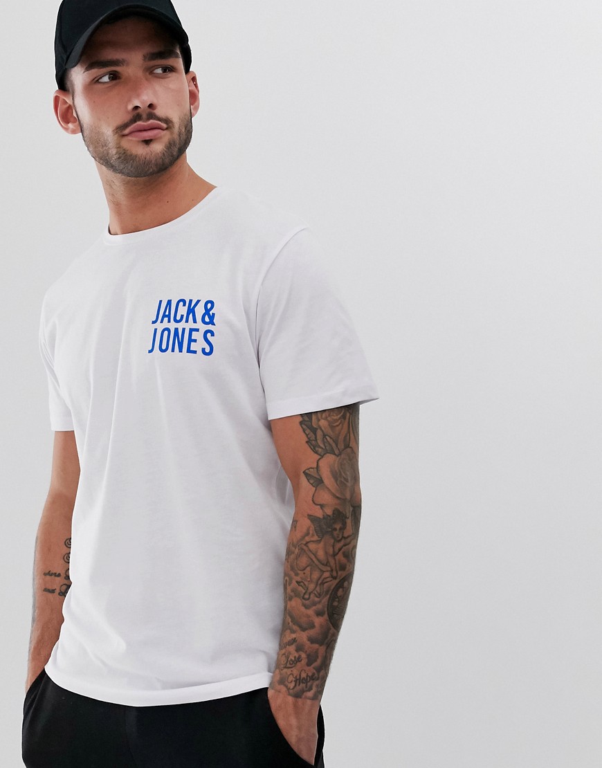 T-shirt med Jack & Jones logo-Marineblå