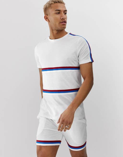 Sæt med kontrastbånd i hvid fra ASOS DESIGN, 2 af 3
