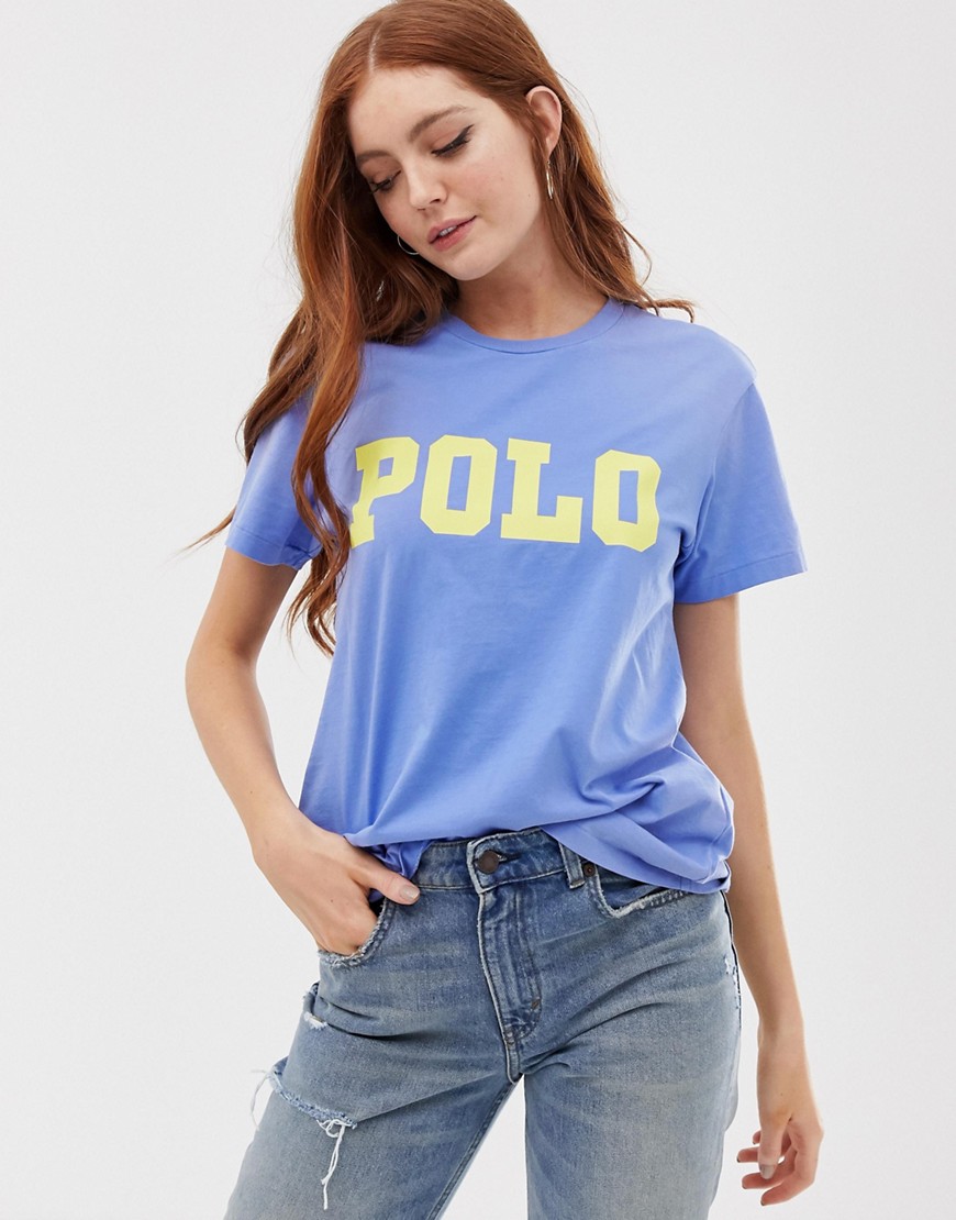 T-shirt med logo fra Polo Ralph Lauren-Blå