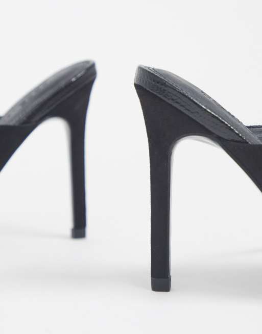 Tacones altos con puntera en punta en negro Photography de ASOS DESIGN, 3 de 4