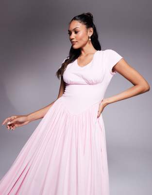 chinese dress ladies Alara Strapless Dress in Ocean Mist