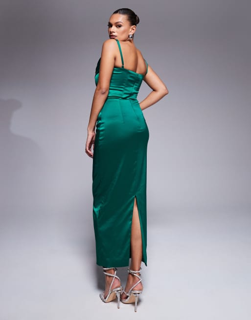 ぴのこ　andresd satin dress Long, elegant glossy satin dress PINKO → Shop Online