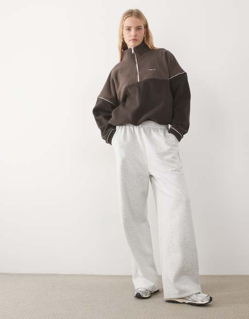 TALA 1/4 zip fleece jacket in mocha brown, 2 of 4