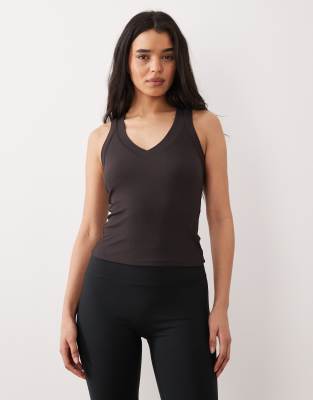 Tala - 365 - Figurformendes, wendbares Lounge-Tanktop in Mokkabraun-Brown