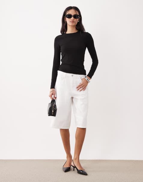 TALA 365 long sleeve t-shirt longer length in black - BLACK - view 1