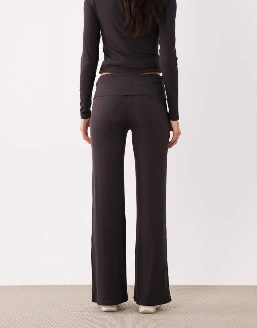 Tala - 365 - Pantalon évasé à taille rabattue - Espresso, 5 de 5