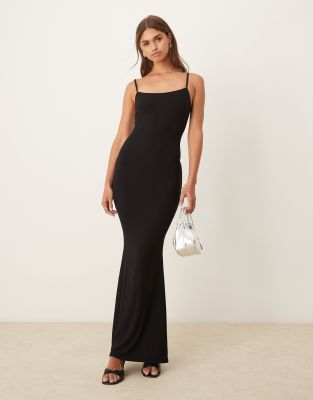 Tala Tala 365 Sculpting Lounge cami maxi dress in black