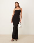 [Tala] Tala 365 Sculpting Lounge cami maxi dress in black M BLACK