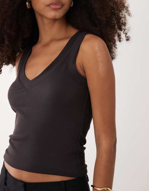 Tala 365 Sculpting Lounge reversible tank in mocha brown