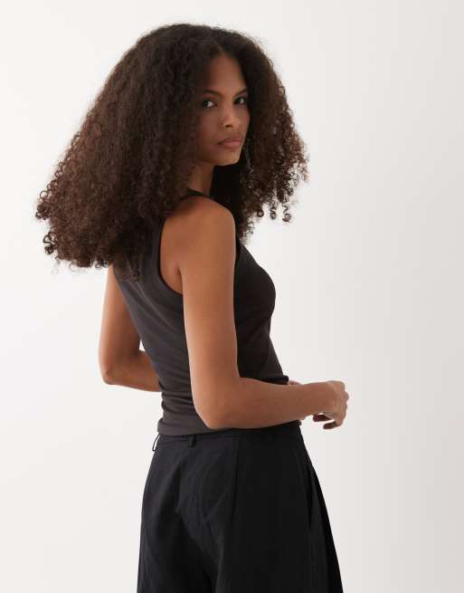 TALA 365 Sculpting Lounge reversible tank in mocha brown, 4 of 4