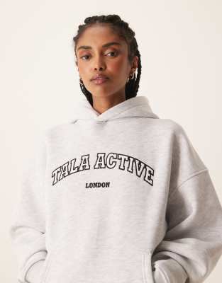 Tala Tala Active applique hoodie in grey