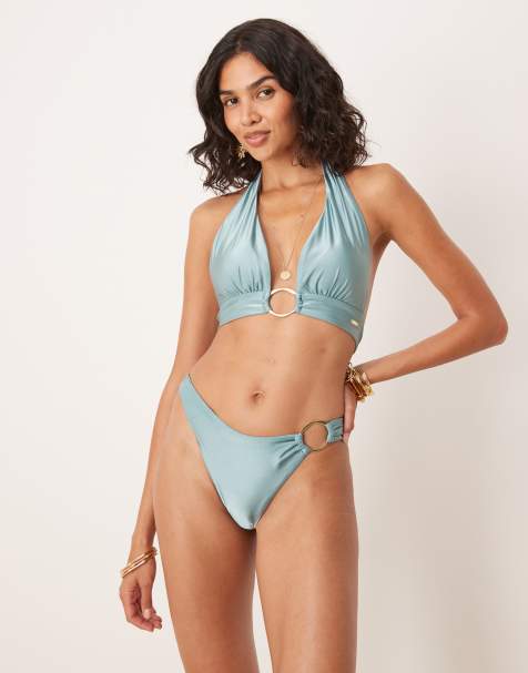 Tala - Blågrøn bikini med ringdetalje - view 1