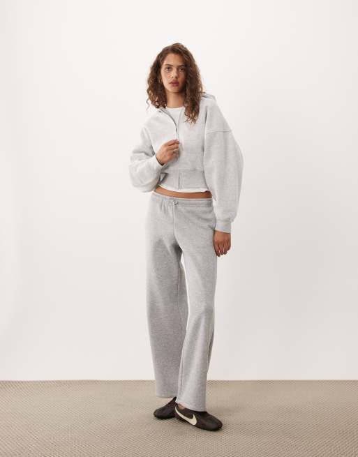 TALA cocoon zip through hoodie in grey marl, 2 of 4