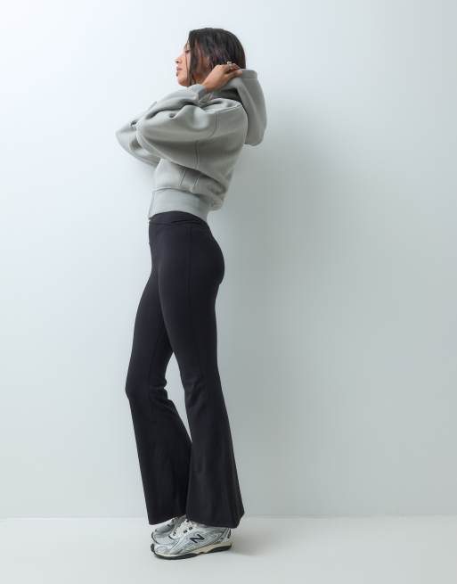TALA cocoon zip through hoodie in soft sage, 3 of 5