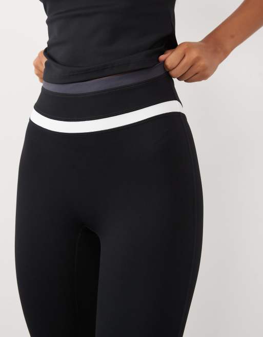 TALA contrast high waisted leggings in shadow black, 4 of 5