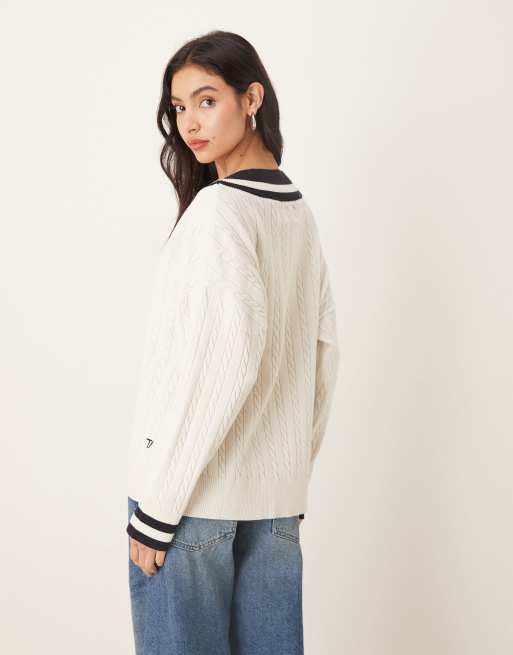 TALA cricket jumper in ivory, 2 of 4