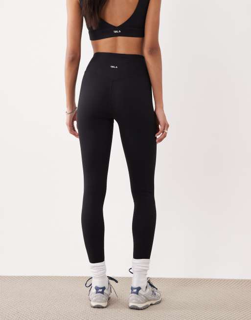 Tala – Day Flex – Svarta leggings med omlottdesign och hög midja, 5 av 5