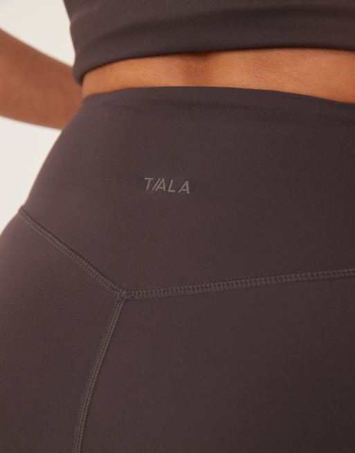 Tala – DayFlex – Ausgestellte Yoga-Hose in Braun mit hohem Wickelbund, 2 von 5