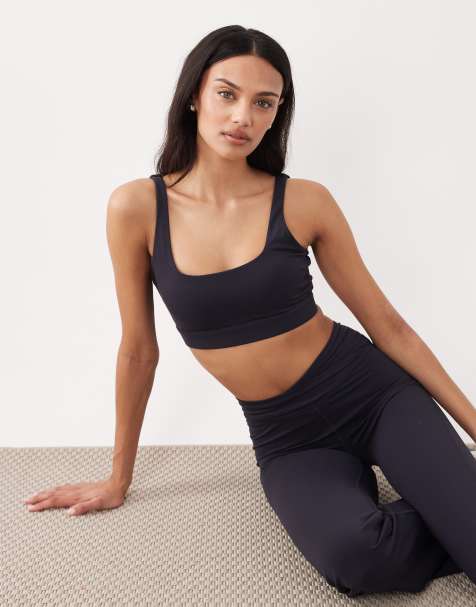 Tala DayFlex built-in support essential square neck tank top in midnight navy - view 1