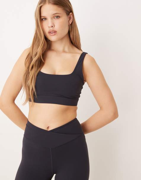 Tala DayFlex built-in support essential square neck vest in midnight navy - view 1