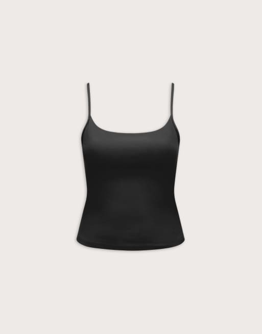 TALA - DayFlex - Camiseta negro sombra de tirantes con espalda ancha, 4 de 4