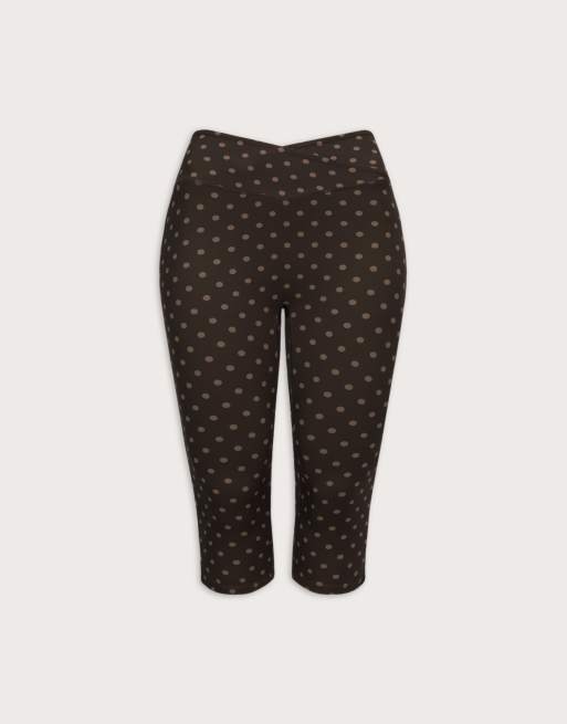 TALA DayFlex capri pants in brown polka dot, 5 of 5