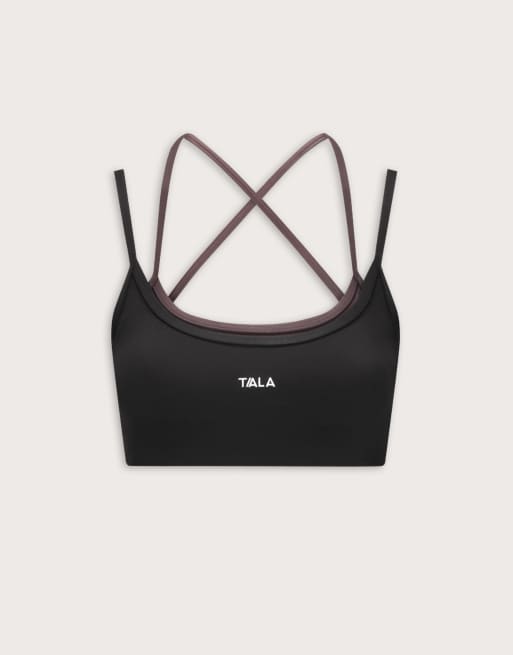 TALA DayFlex double layer strappy bra in black and brown, 4 of 4
