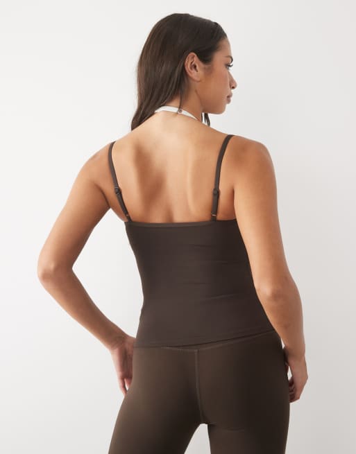 TALA DayFlex double layer vest in brown and white, 4 of 4