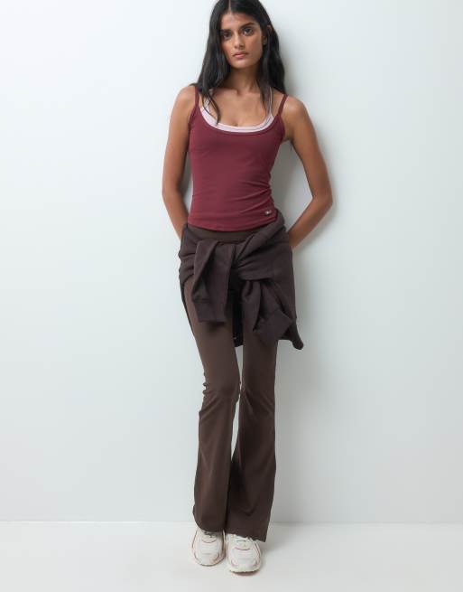 TALA DayFlex double layer vest in burgundy and pink, 2 of 5
