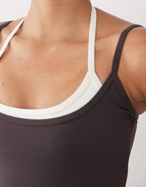 TALA DayFlex double layer vest in light brown, 3 of 4
