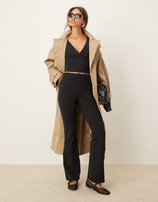 Tala DayFlex - Flare legging met omgevouwen taille in zwart