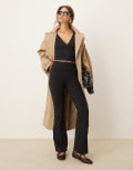 [Tala] Tala DayFlex fold waist flare leggings in black 2XS BLACK