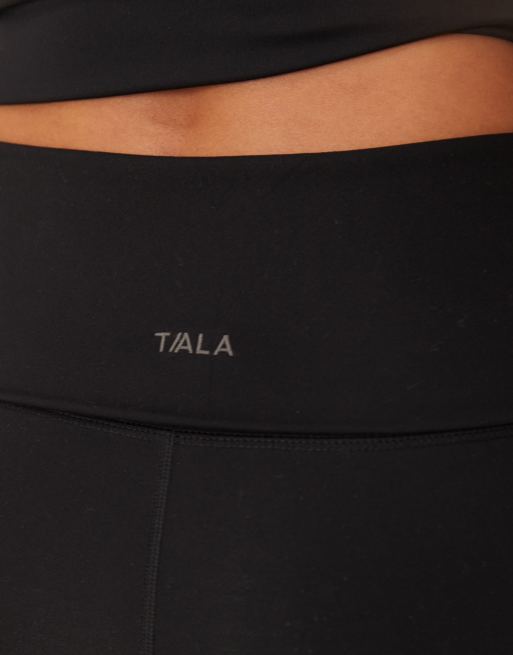 TALA DayFlex multiway fold waist flared yoga pants in black, 5 of 5