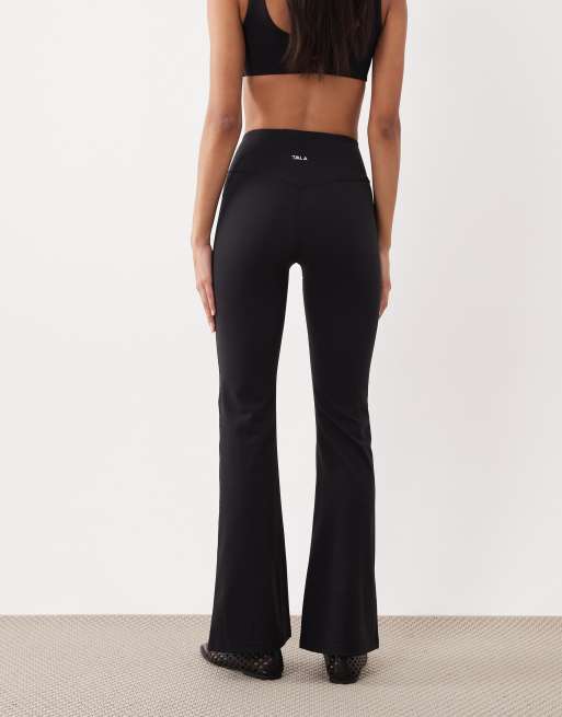 TALA - DayFlex - Pantalon de yoga évasé 30 pouces à taille haute croisée - Noir, 5 de 5