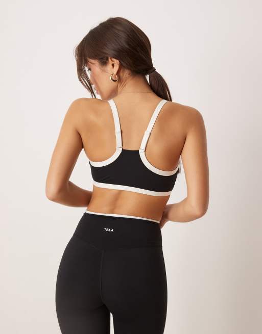 TALA - DayFlex - Reggiseno a fascia con spalline regolabili nero, 3 di 4