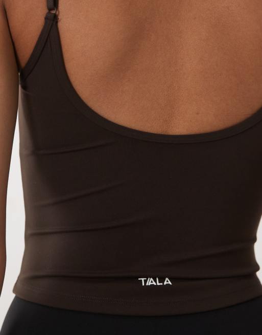 TALA DayFlex scoop back vest in brown, 3 of 4