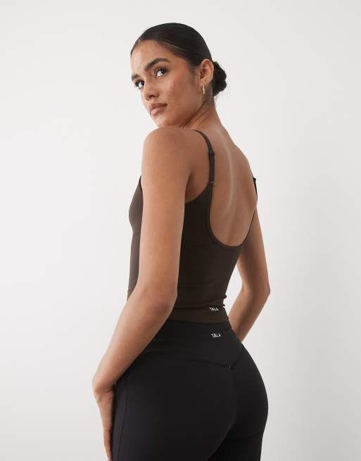 TALA DayFlex scoop back vest in brown, 4 of 4