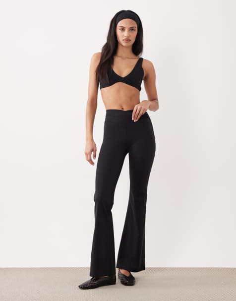 Tala - DayFlex - Sorte højtaljede 30-tommers yogabukser med svaj og slå om-design - view 1