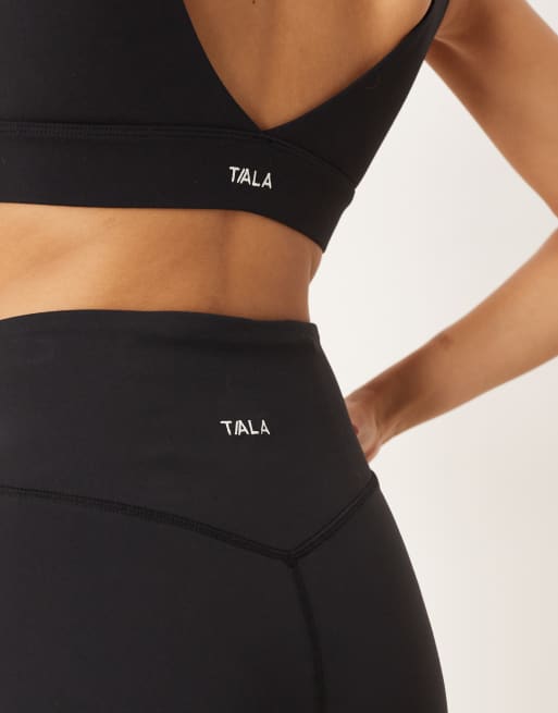 Tala - DayFlex - Sorte højtaljede shorts med slå-om-design, 3 af 5