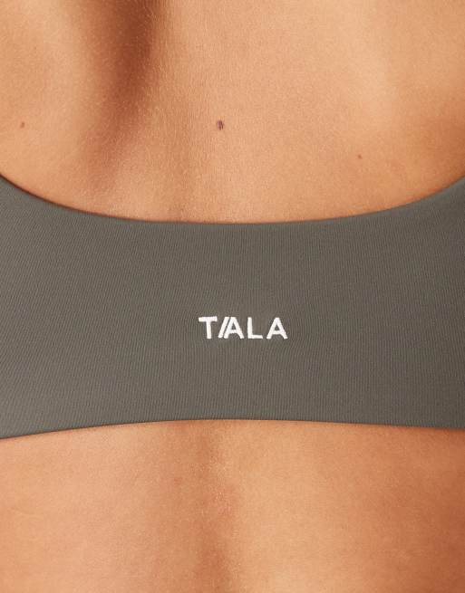 Tala - DayFlex - Sport bh met gedraaide voorkant in donker olijfgroen, 4 van 4