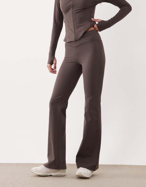 Tala DayFlex wrap flared yoga pants in mocha brown, 2 of 5