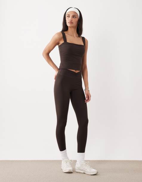 TALA DayFlex wrap high waisted legging in americano - BROWN - view 1
