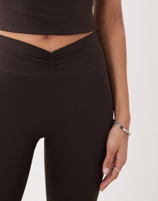 TALA DayFlex wrap high waisted legging in americano, 3 of 5