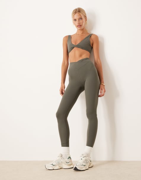Tala DayFlex wrap high waisted legging in dark olive - view 1