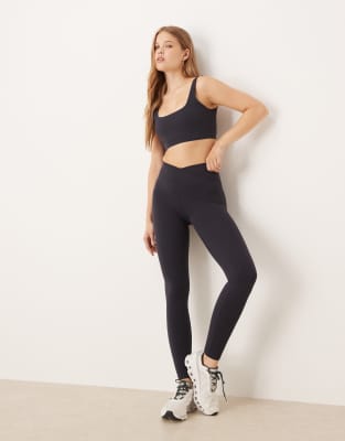 Tala Dayflex Wrap High Waisted Legging In Blue
