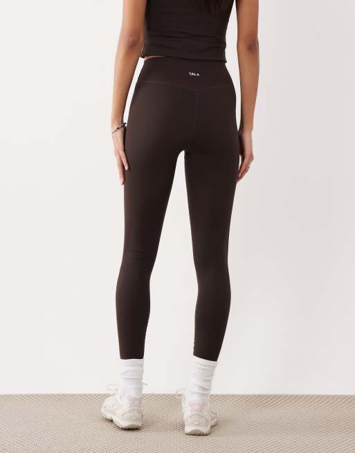 Tala DayFlex wrap high waisted leggings in americano, 5 of 5